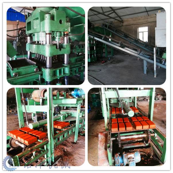 彩磚制磚機(jī)客戶現(xiàn)場(chǎng)